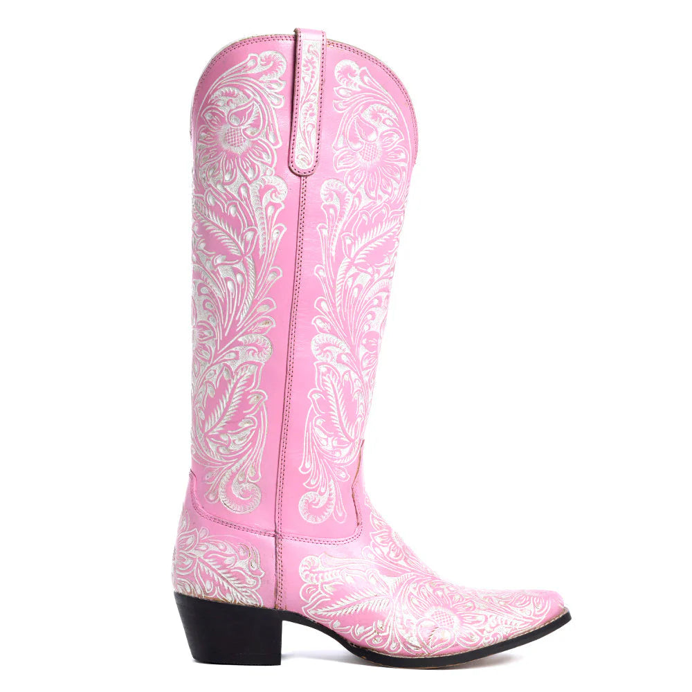Pre-Order! Valentina Trail Hand-Tooled Boots