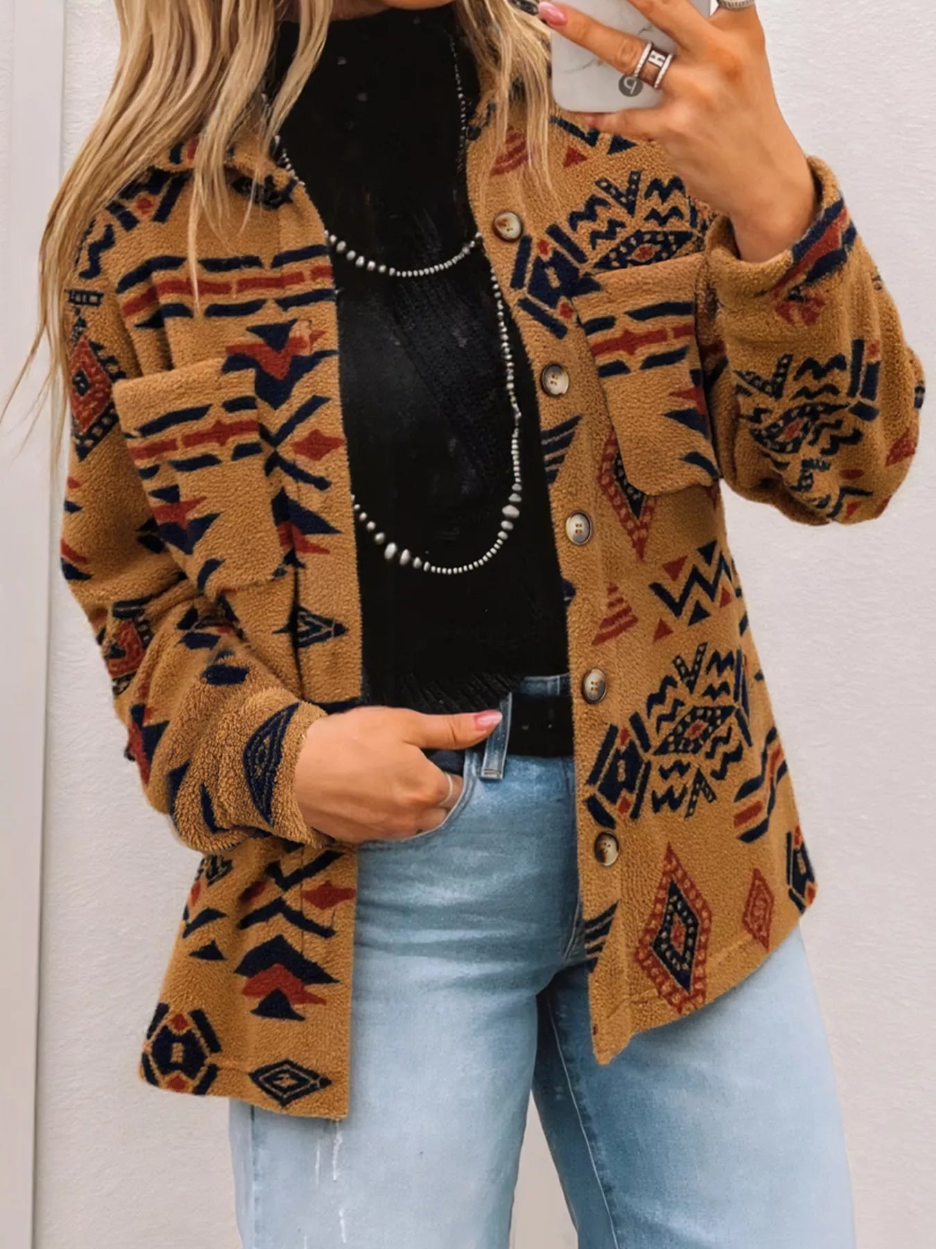 Canyon Weave Button-Up Shacket